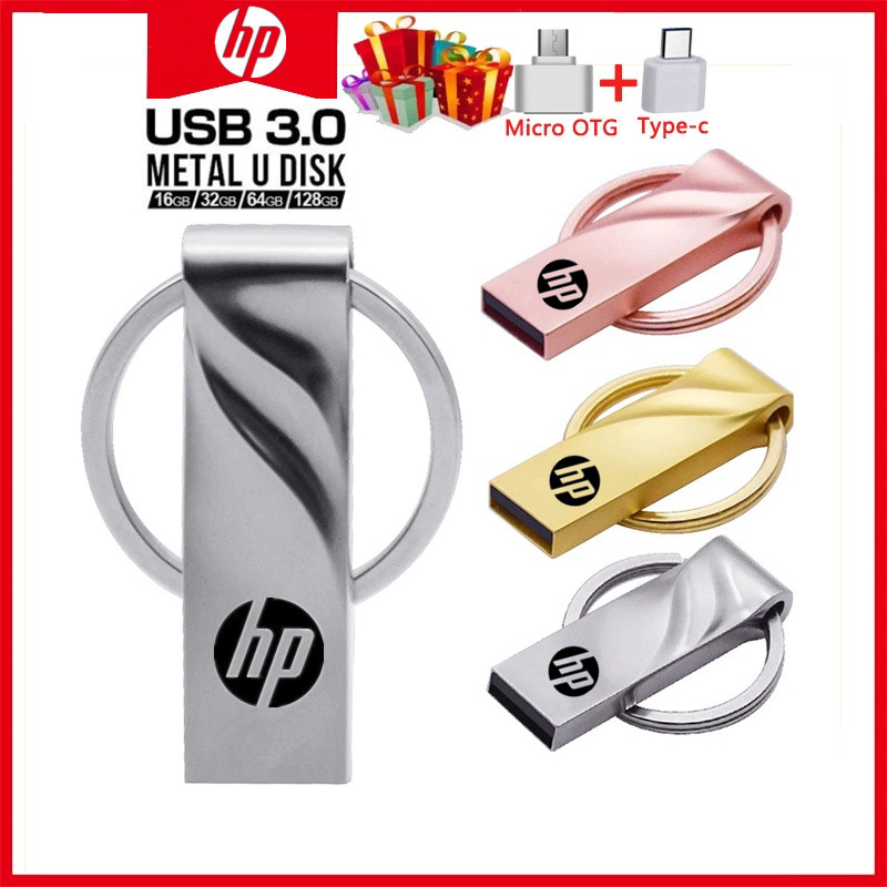 pendrive De 2TB HP metal Alta Velocidade usb3.0 128GB 64GB 512GB 32GB Tipo c flash drive Disco Rígido Externo De Grande 
