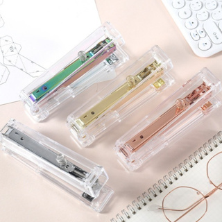 Novo Grampeador Transparente Rose Gold Material De EscritóRio Para Estudantes em Oferta na Shopee