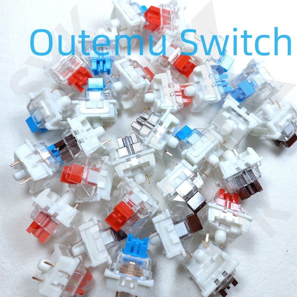 Outemu Switch Interruptor Linear De Prata Saidamu Marrom Branco Vermelho Azul À Prova De Poeira em Oferta na Shopee