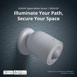 SONOFF SNZB-03P Zigbee Sensor De Movimento Detecção De Luz De Segurança Doméstica Ligação De Cena Inteligente Local via eWeLink APP Alexa Google