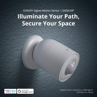 SONOFF SNZB-03P Zigbee Sensor De Movimento Detecção De Luz De Segurança Doméstica Ligação De Cena Inteligente Local via eWeLink APP Alexa Google