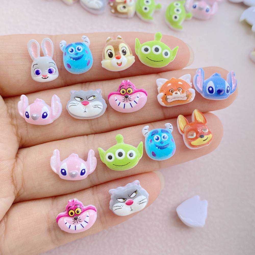 Venda a Quente Decorações de Manicure Decorações de Manicure Disney Cartoon Bonitinho Animal 3D Pequeno Multicolor DIY 30 Peças em Oferta na Shopee