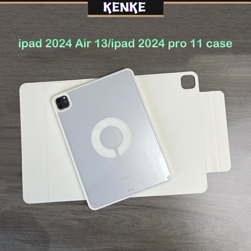 KENKE Caixa Para ipad 3 Em 1 , Acrílica Transparente Removível 2026 Air 4/5/6/7/