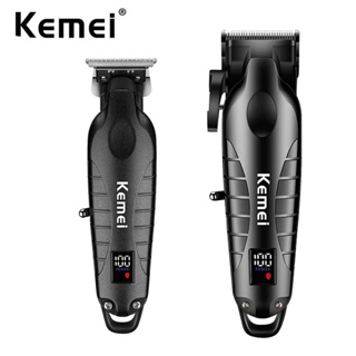 Kemei 2290 2293 Aparador De Cabelo Profissional Sem Fio Para Homens Barbeador E Zero Gapped Set Kit De Corte Elétrico em Oferta na Shopee