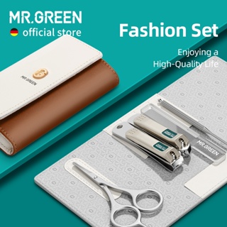 Mr . Green Conjunto De Manicure Colorido Prático De Pedicure Kits Ferramentas De Cuidados Pessoais Pinça De Sobrancelha Com Estojo De Moda em Oferta na Shopee