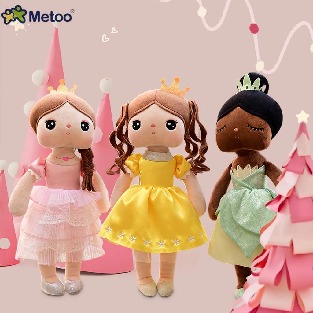 Boneca de pelúcia infantil original de 36cm da Metoo Boneca Princesa de Conto de Fadas Presente de aniversário para bebe