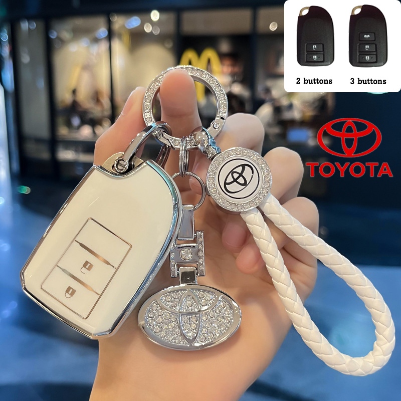 Porta-Chaves Toyota 2/3 Botões Para Carro Yaris/Vios/2014-5