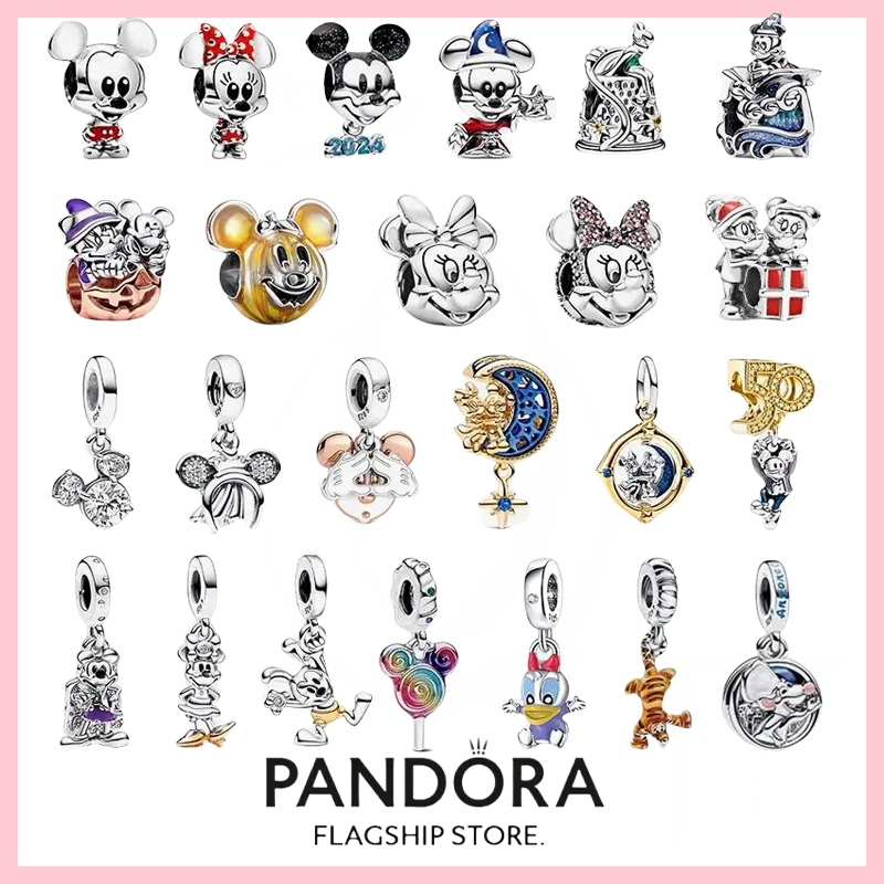 100 % Autêntico S925 Prata Esterlina Pandora Disney Mickey Princess Charm Beads Fits Pulseira Original Mulher 925 Pingente De Jóias De Contas 2023 Presente De Venda Quente