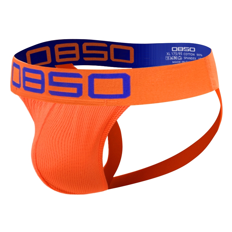 Gay Men Thongs Sexy Jockstrap G-Strings Malha Respirável Quick dry Hip Lift U Bolsa Biquíni Sissy Roupa Íntima BS832