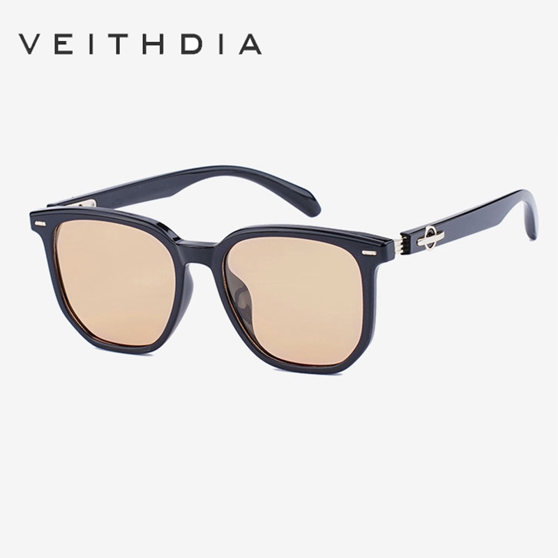 VEITHDIA Óculos De Sol Poligonais Personalizados Polarizados Masculinos E Femininos Resistentes Aos Raios UV KX1082 - Fashion Accessories
