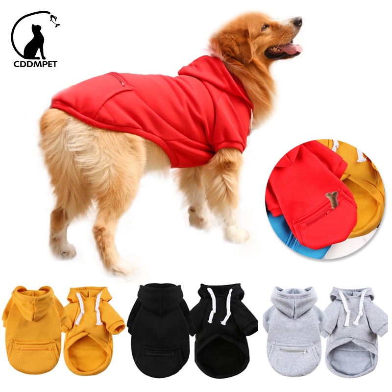 Roupa De Cachorro Moletom Com Capuz Para Cães Casaco De Inverno E Grandes Pequeno Golden Jaquetas