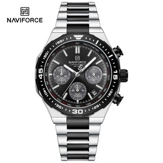 NAVIFORCE 8049 Movimento De Quartzo multi-Discagem Relógio Masculino Luminoso À Prova D