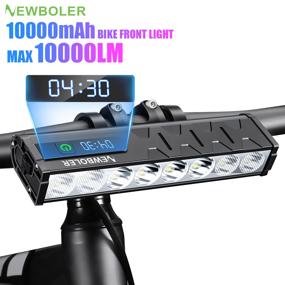 Newboler 10000 Lumens Luz De Bicicleta 10000mAh Frontal Ciclismo Farol De Alumínio De Liga Leve Recarregável em Oferta na Shopee