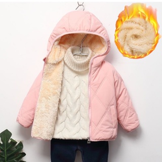Casacos De Inverno Para Crianças Espessos Meninas Lã De Cordeiro Mais Veludo Roupas 1-6 Anos Meninos Algodão Acolchoado em Oferta na Shopee