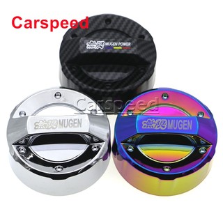 Olhar De Carbono Neo Chrome Mugen Decorar Tampa Do Tanque De Óleo Combustível Auto Capa De Gás Para Honda DC5 CIVIC NSX 