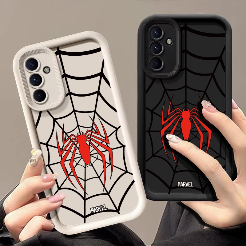 Nova Capa Para Samsung Galaxy A55 A35 A25 A15 A05S A05S Padrão De Teia De Aranha Protetora De Silicone Macia Telefone