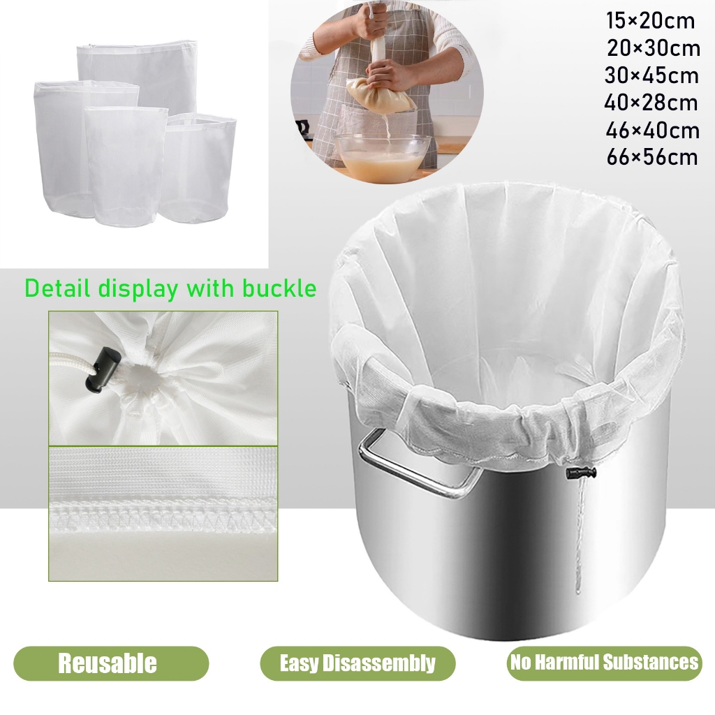 Sacos Reutilizáveis De Pano De Queijo Para Coador De Alimentos Filtros De Iogurte Especiarias Ferramentas De Cozimento em Oferta na Shopee