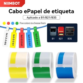 Papel De Etiqueta De Cabo NIIMBOT Para Impressora B21/B21/B3S em Oferta na Shopee