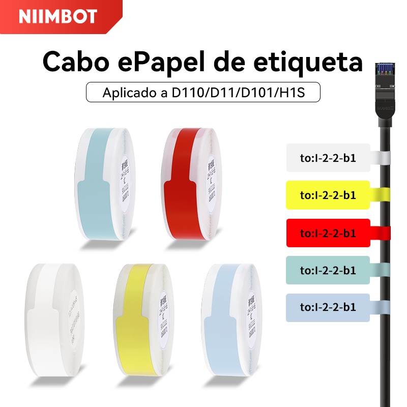 NIIMBOT D110/D11/D101 Adesivo De Linha De Dados De Cabo De Papel De Etiqueta