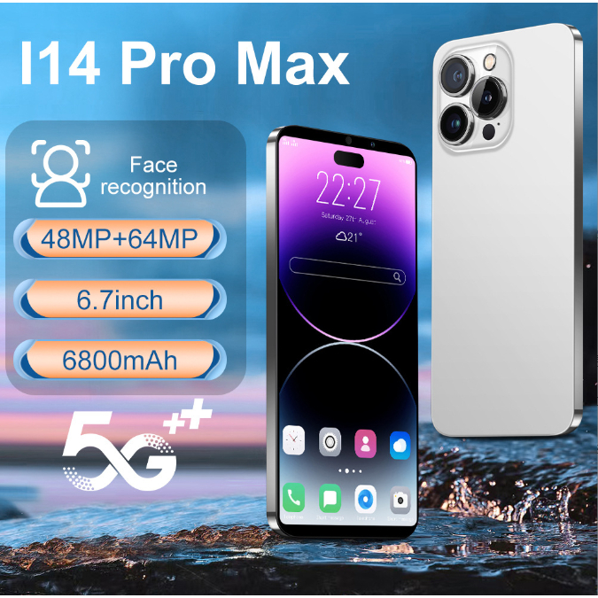 2023 Smartphone I14 Pro Max 7 " Para iPhone 12GB + 512GB