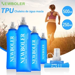 Newboler 250ml 500ml TPU Saco De Água Em Frasco Macio Dobrável De Corrida Esportiva Pacote De Hidratação Para Caminhadas Colete De Ciclismo Mochila