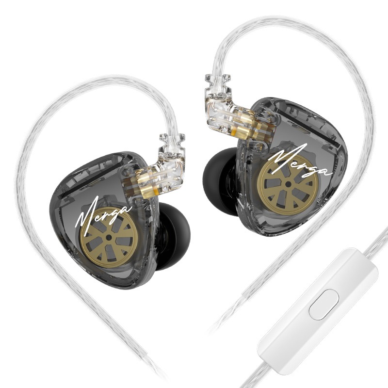 KZ Merga 2dd 10mm + 8mm Fones De Ouvido Intra-Auriculares hifi Fone De Alta Resolução Afinação Sem Dor Usando design exterior Transparente Para Jogos De Computador Música De Vídeo cpin 0,75/0,78 em Oferta na Shopee