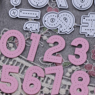 0-9 Números Cortes De Matriz De Metal Para Raspagem , Artesanato De Bricolagem Stencil De Gofragem em Oferta na Shopee