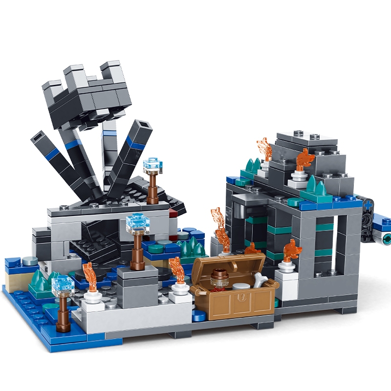 Minecraft Dark Phantom Children's Assembled Building Blocks Presentes para Crianças Lego Build Compatível