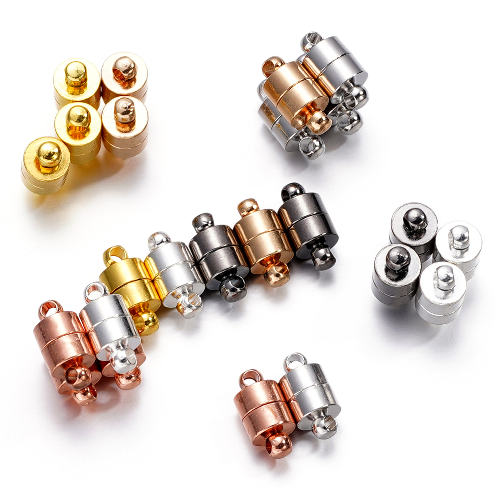 St. kunkka 5Pcs Fivela magnética de fivela redonda Produção atrativa para conexão de bracelete de bricolage em Oferta na Shopee