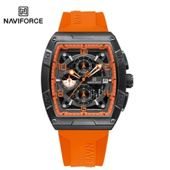 Relógio De Pulso Digital De Quartzo NAVIFORCE 8052 Luxury Business Sports Dupla Exposição
