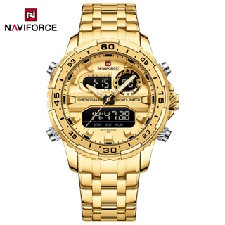 NAVIFORCE 9234 Novos Relógios Para Homens De Luxo Multifuncionais Grandes Esportivos De Quartzo Relógio Cronógrafo De Pulseira De Silicone em Oferta na Shopee