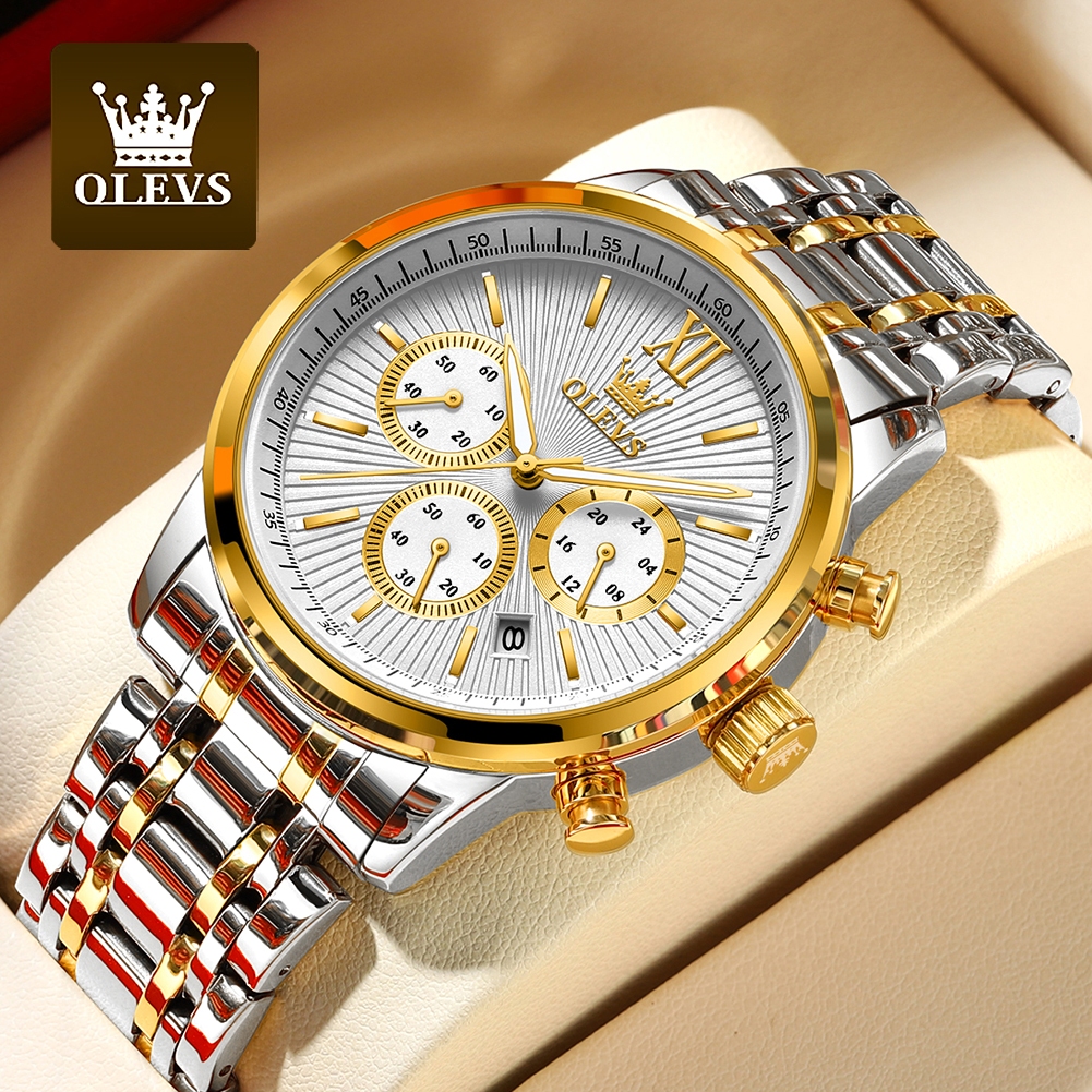 OLEVS TY709 relogio masculino relógios masculinos a prova d água original luxo Acero inoxidable com caixa - Watches
