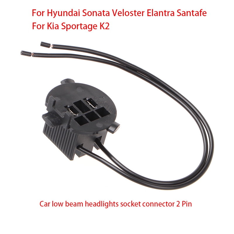 1Pcs Faróis De Feixe Baixo Para Carro Adaptador De Soquete H7 Hyundai Elantra Santafe Acessórios De Conector De Plugue De Suporte De Lâmpada