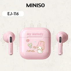 Sanrio EJ-116 Fones De Ouvido Sem Fio Bluetooth HD Chamada Inteligente Redução Ruído Portátil 5.3