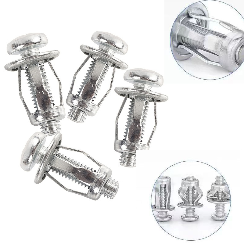 10/20PCS Porcas De Macaco Parafuso De Aço Carbono Galvanizado Chapa De Ferro Oca Alumínio Expansão Rebite Usado Para metal Parafusos De Pétalas Específica Carros/Paredes