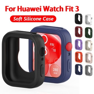 Capa De Silicone Macia Para O Relógio Huawei Fit 3-Choque Fit3 À Prova De Huawei Watch Fit 3 em Oferta na Shopee
