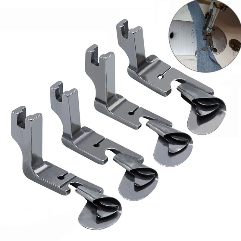 【Promoção】1PC Calcador Pé Barra Bainha Elástico Costura Reta Industrial em Oferta na Shopee