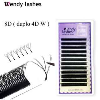 WENDY Cílios 12 Linhas C/D Curl 6D 7D 8D W Forma Fox Estilo Extensões De Pestanas Volume Brasileiro em Oferta na Shopee