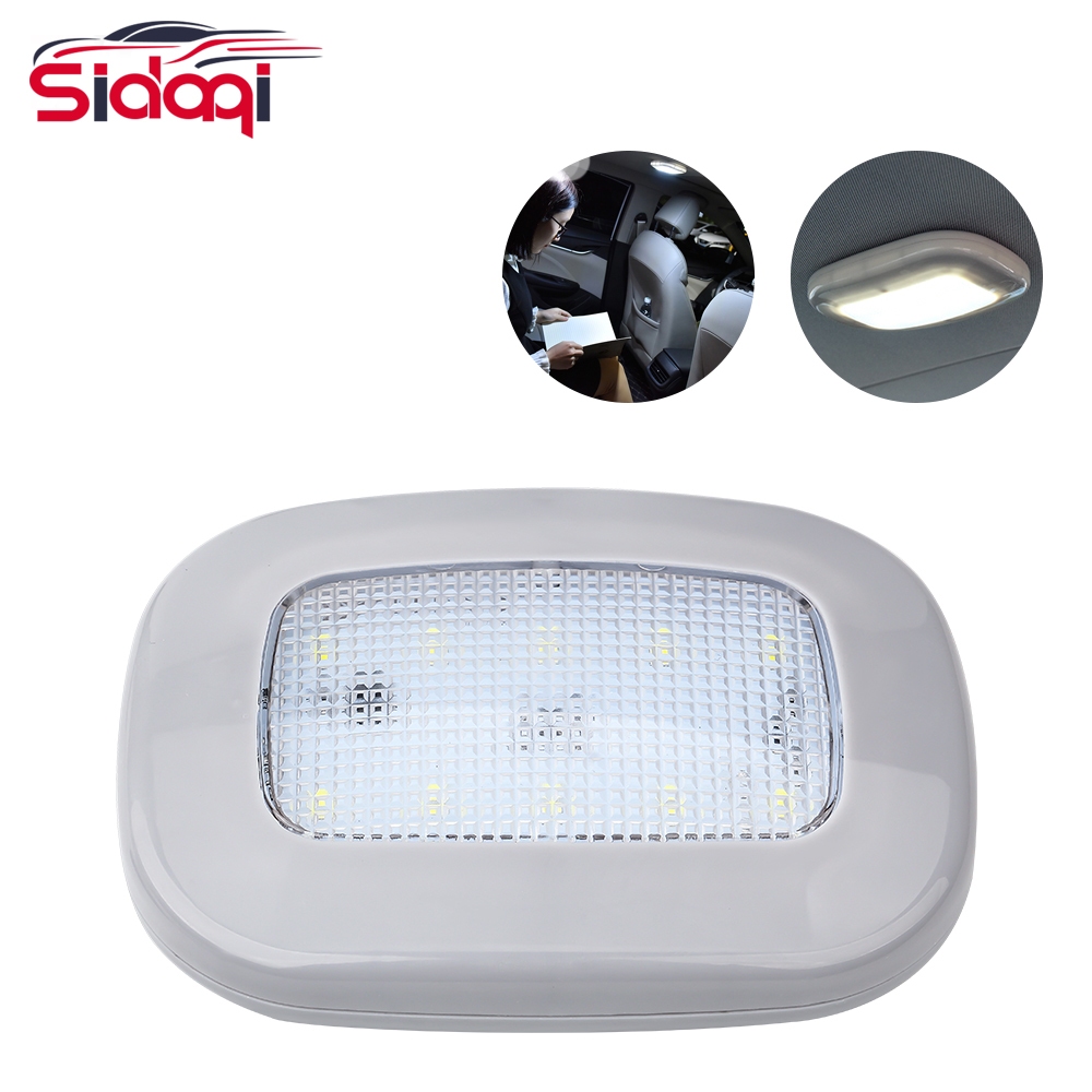 10 LED Luz Dome para carro Luz de leitura interna Dome USB recarregável branco brilhante para campistas RV