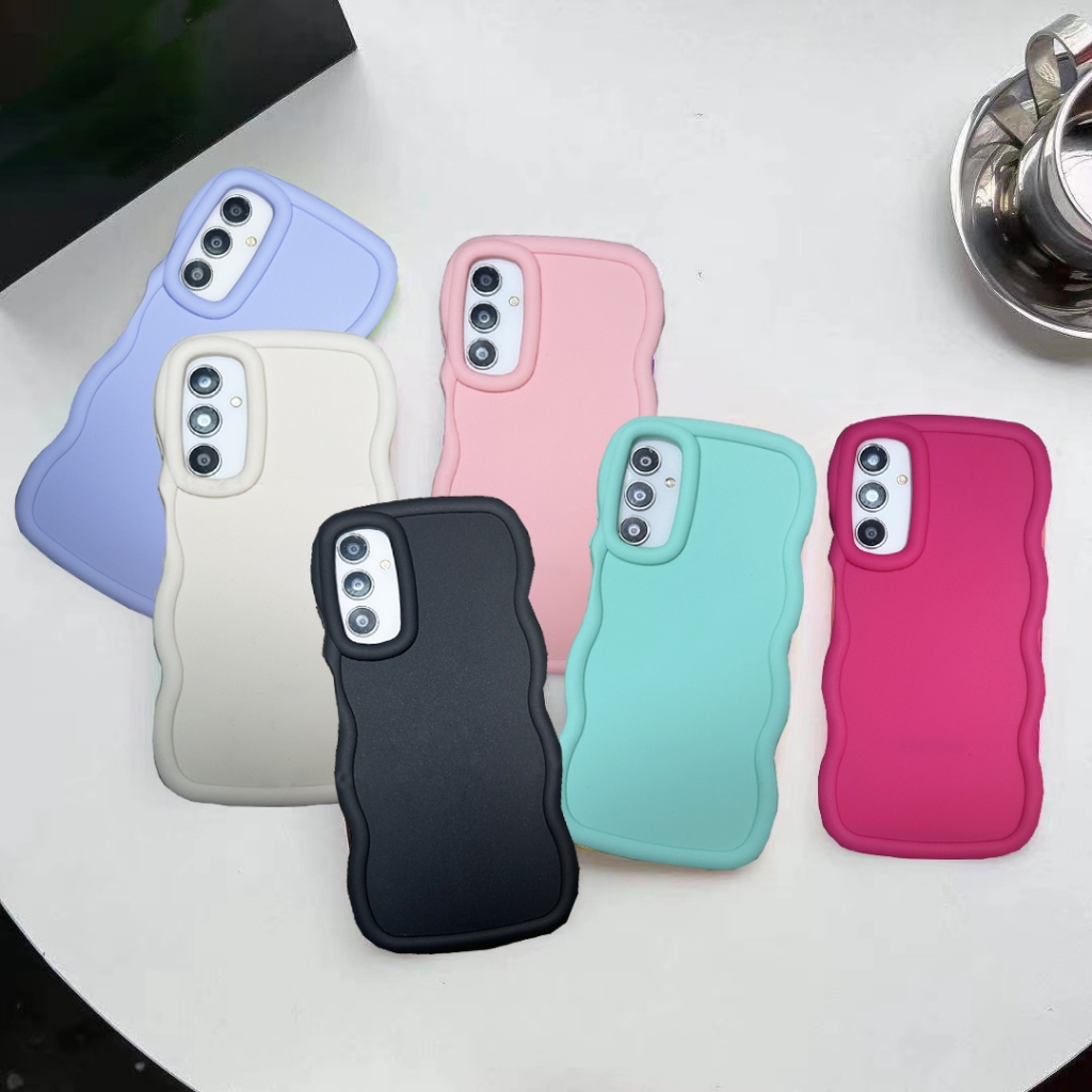 Para Samsung A15 A05S A13 A14 A25 A24 A25 A34 A54 A35 A55 A02S Dopamina Cor Encaracolado Capa Macia