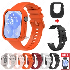 Pulseira De Silicone Com Capa De Substituição Para Huawei Watch Fit 5 4 Pro 3 2 / Huawei Watch Fit Special Edition