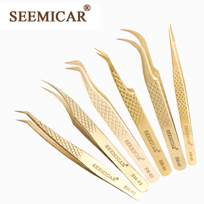 SEEMICAR Pinça Profissional Para Extensões De Cílios De Alta Qualidade Nagaraku Decemars Pinça