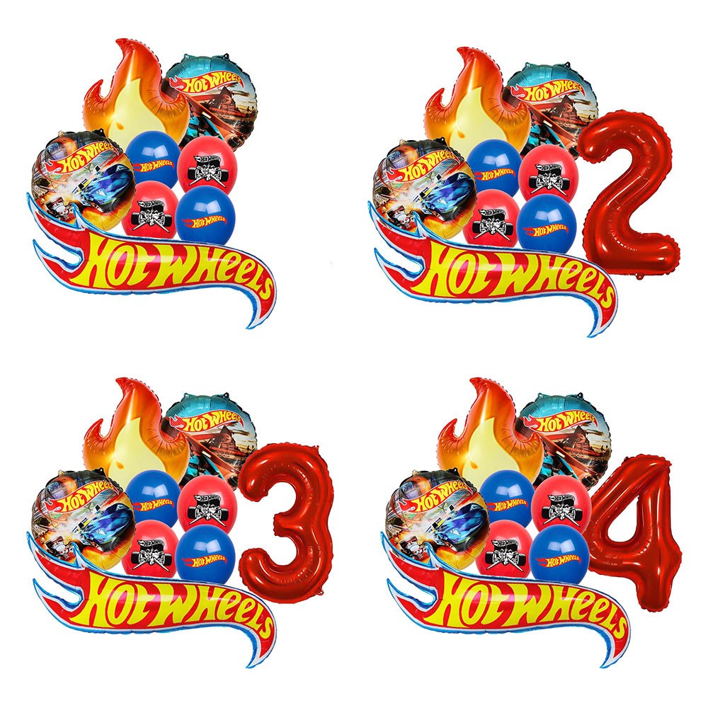 Hot Wheels Conjunto De Balões De Alumínio Com Rodas Quentes Para Decoração De Festas Aniversário Infantil em Oferta na Shopee