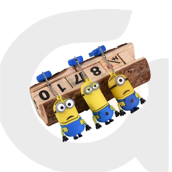 USB 2.0 Alta Velocidade Flash Drive Silicone Desenho Animado Filme Despicável Me Minions 1GB 2GB 4GB 8GB 16GB 32GB 64GB 128GB 2TB