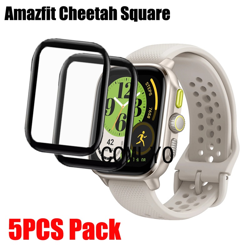 Para O Amazfit Cheetah Square Screen Protector Smartwatch Relógio Inteligente Protetor De Tela De Cobertura Total Filme 3D Curvo Filmes Suaves