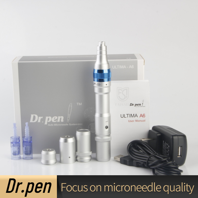 Dr Pen-A6 Ferramenta Elétrica Para Microagens Com Estampa De Acne / Pit / Acne / Ativação De Cabelos