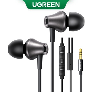 Fones De Ouvido UGREEN 3.5mm Com Fio Microfone Cancelamento De Ruído HiFi Stereo Para Samsung Xiaomi Huawei iPhone em Oferta na Shopee