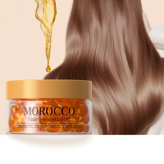 QUIYUM Marrocos Óleo Essencial Para Cabelos (50 Cápsulas * 1ml) Hidratar Reparação Danificados Suaves E Brilhantes Adequados Viagens em Oferta na Shopee