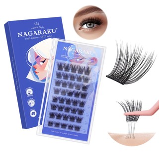 NAGARAKU Autoadesivo DIY Cílios Postiços Autoadesivos Estilo Natural em Oferta na Shopee