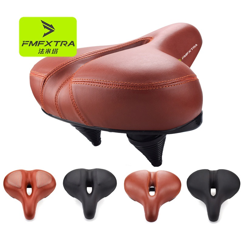 FMFXTR Selim De Bicicleta Largo Grande Bunda Amortecedor MTB Assento Macio Engrossado Conforto Almofada Acessórios Da